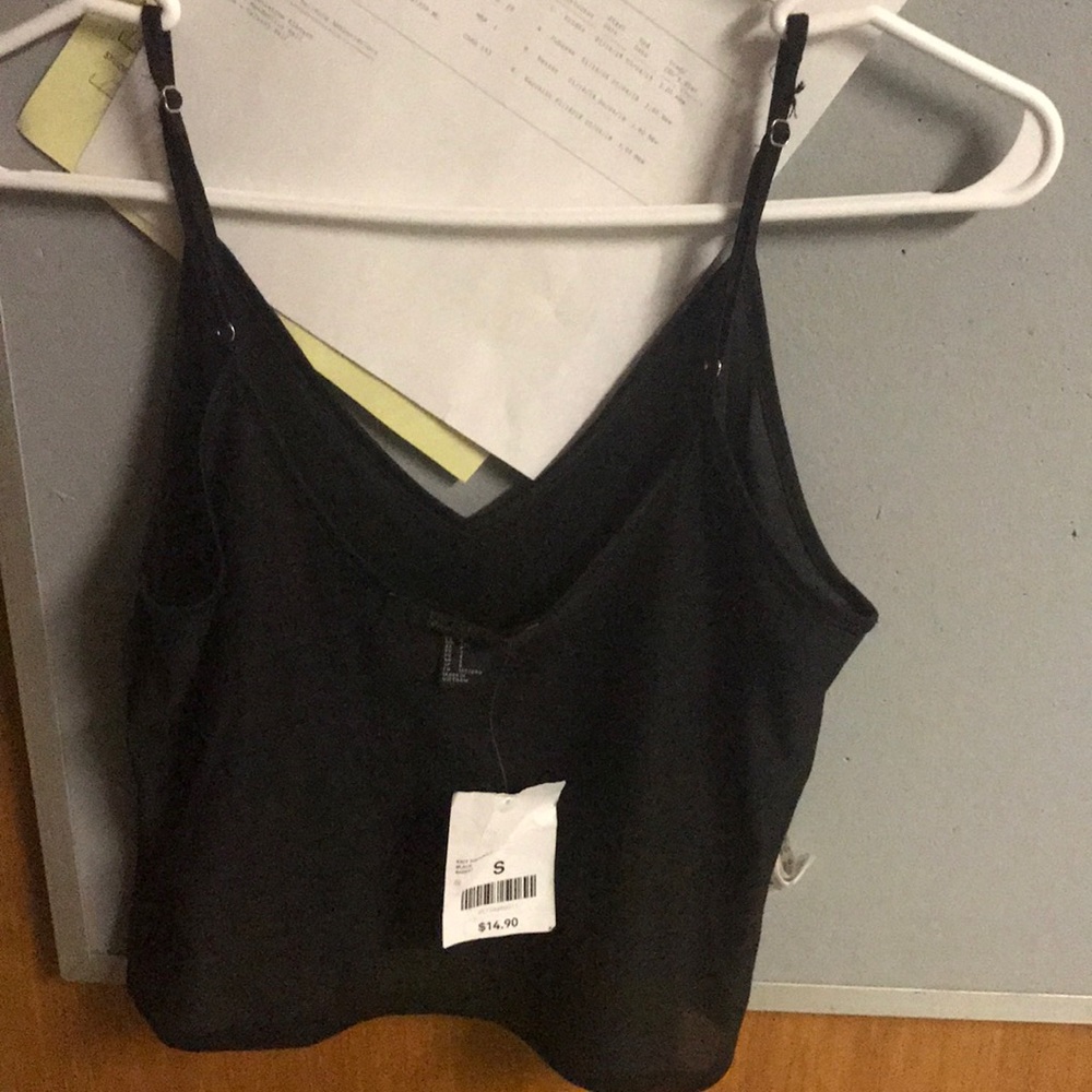Forever 21 v neck black shirt